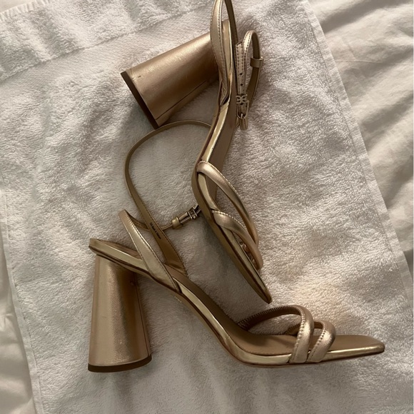 Gold Sam Edelman Kia Heels size 10.5 - Picture 6 of 10